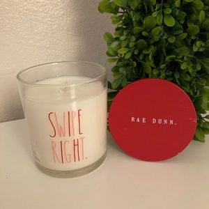 Rae Dunn SWIPE RIGHT. Orchid Vanilla Scented Candle 10.5oz